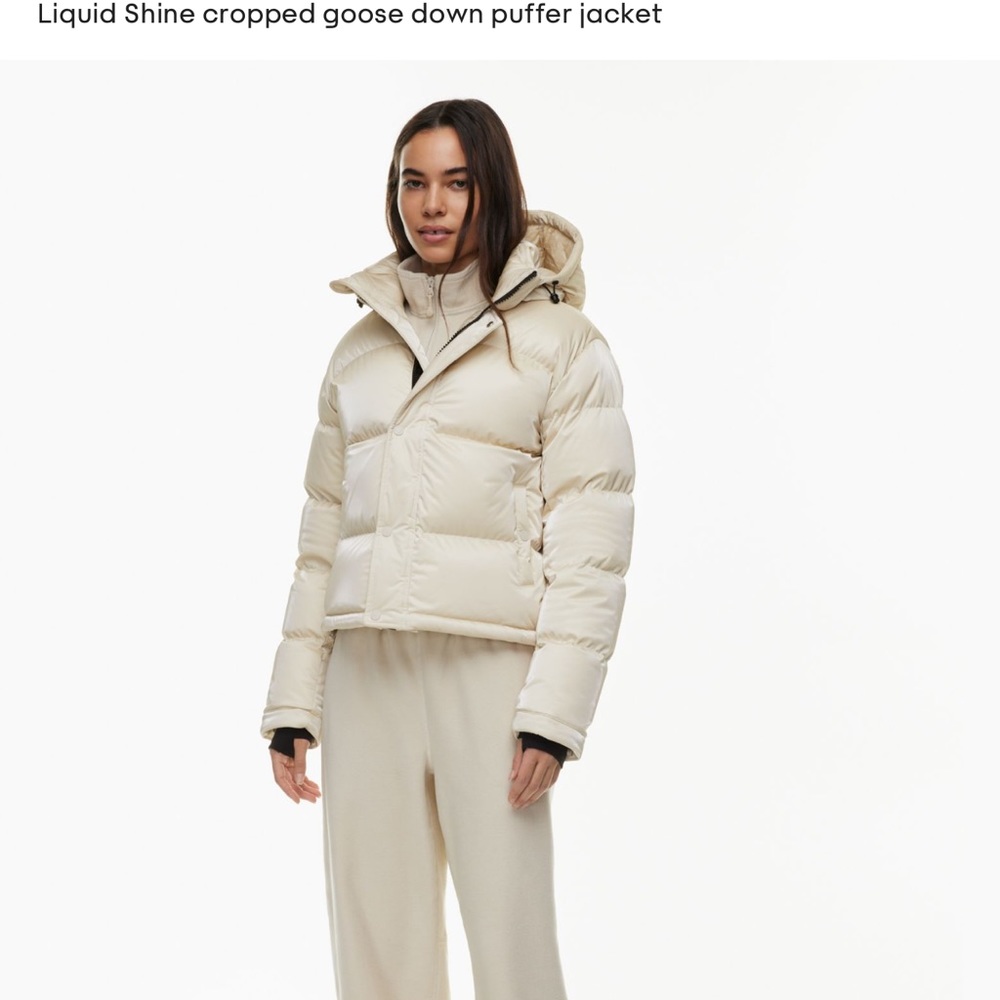 NWOT Aritzia Superpuff Shorty XS in Matte Pearl